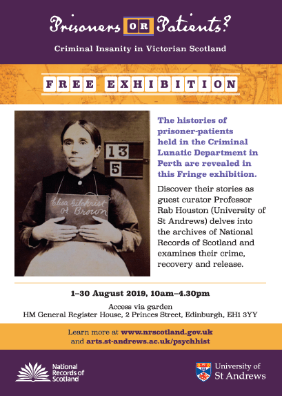 'Prisoners or Patients? Criminal Insanity in Victorian Scotland' Portrait Poster